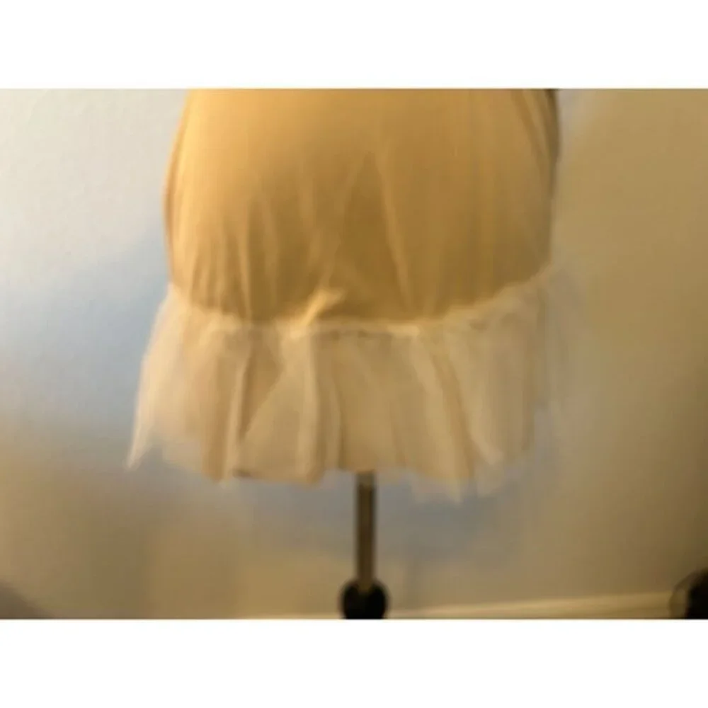 Juniors Red Lace Strapless Mini Dress‎ Lined Tulle  Size 9/10 Homecoming Party